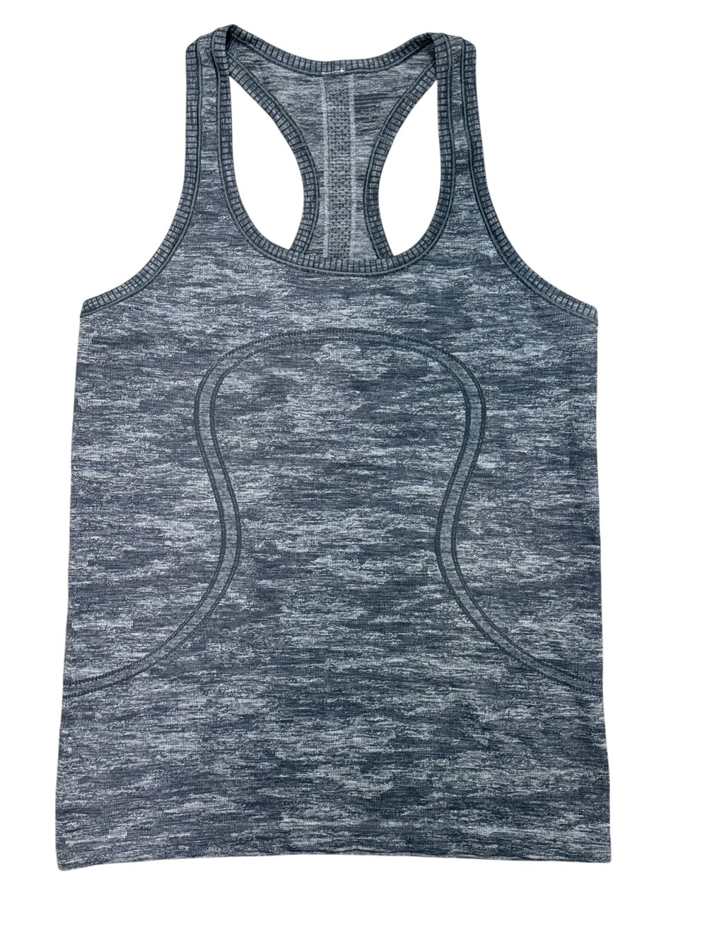 Lululemon Swiftly Tech Racerback Tank Top Gray Space Dye Size 8 - Picture 2 of 9